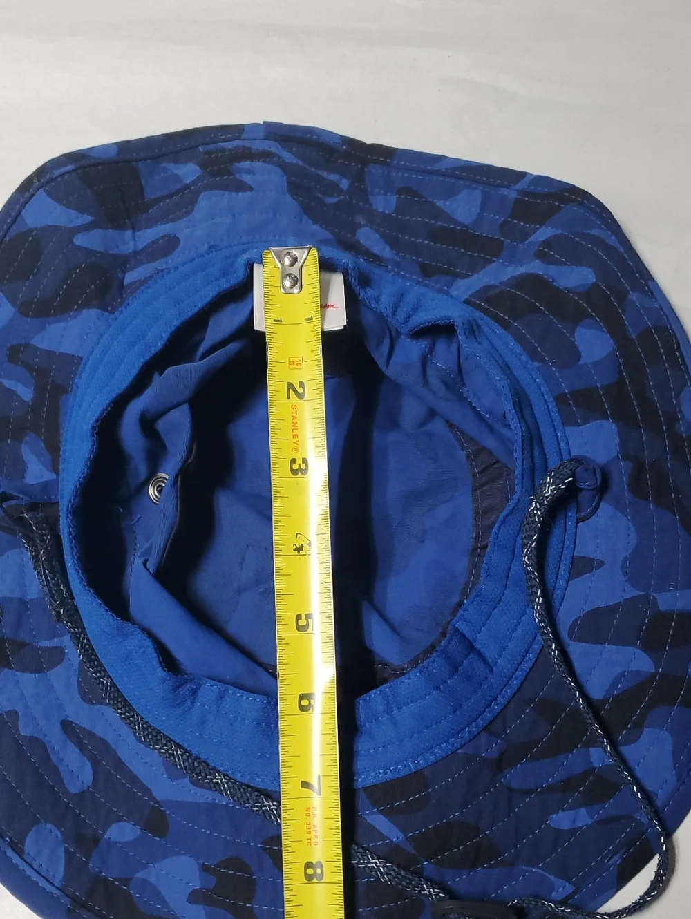 Hanna Andersson Kids Sun Hat Size Medium Blue Camo Outdoors Travel Vacation